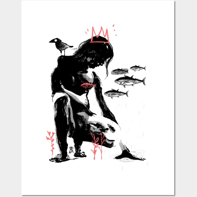 King of crows Wall Art by Le Cerf Noir